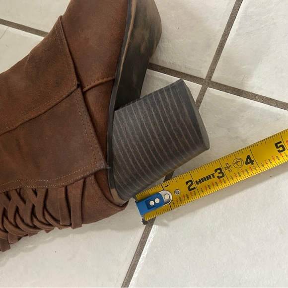 Furgalicious Women's Brown Braided Shaft Mid-Calf Boots - Picture 8 of 10